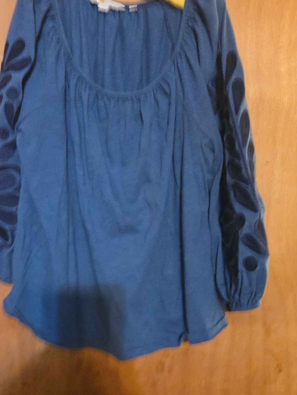 Boden Blue Long Sleeve Blouse